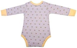 BeeCotton Unisex Baby 100% Organic Cotton Bee Long-Sleeve Bodysuits