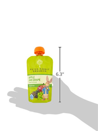 Pumpkin Tree Peter Rabbit Organics, Organic Apple and Grape 100% Pure Fruit Snack, 4 Ounce (Pack of 10)