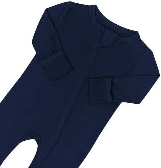 KYTE BABY Unisex Rayon Made From Bamboo Zippered Rompers 0-24 Months