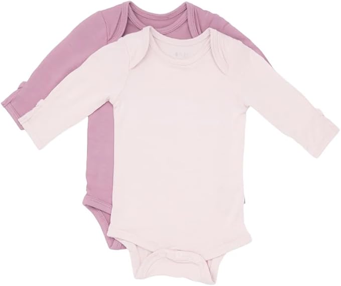 KYTE BABY Rayon made from Bamboo Long Sleeve Baby Bodysuits, 2-Pack