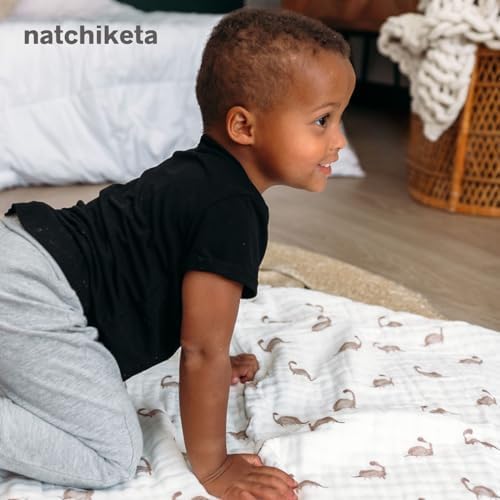 Organic Cotton Muslin Baby Blanket for Boys and Girls - Luxurious Soft Toddler Quilt for Swaddling - Gender Neutral Blanket - Baby and Toddler Gift - Rubber Duck