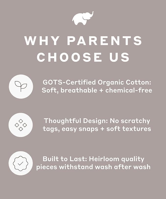 Monica + Andy Crewneck Tee, 100% Organic Cotton Clothes for Girls & Boys, Printed T-Shirt Sizes for Kids, Toddler & Baby