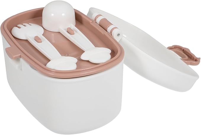 Portable Cartoon Formula Dispenser Container for Travel Sealed Food Jar Scoop Compact Powder Holder for Go Use for Busy Parents