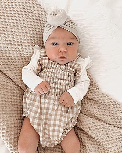 Newborn Baby Girl Bodysuit Sleeveless Halter Frill Romper One-piece Jumpsuit with Headband Summer Clothes Set