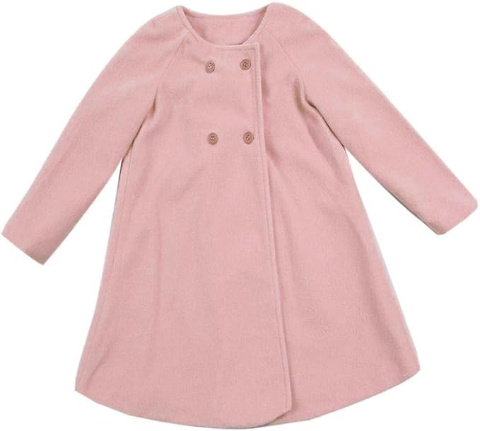 XFGLCK Toddler Baby Girls Coats Cloak Button Jacket Outerwear Fall Winter Clothes