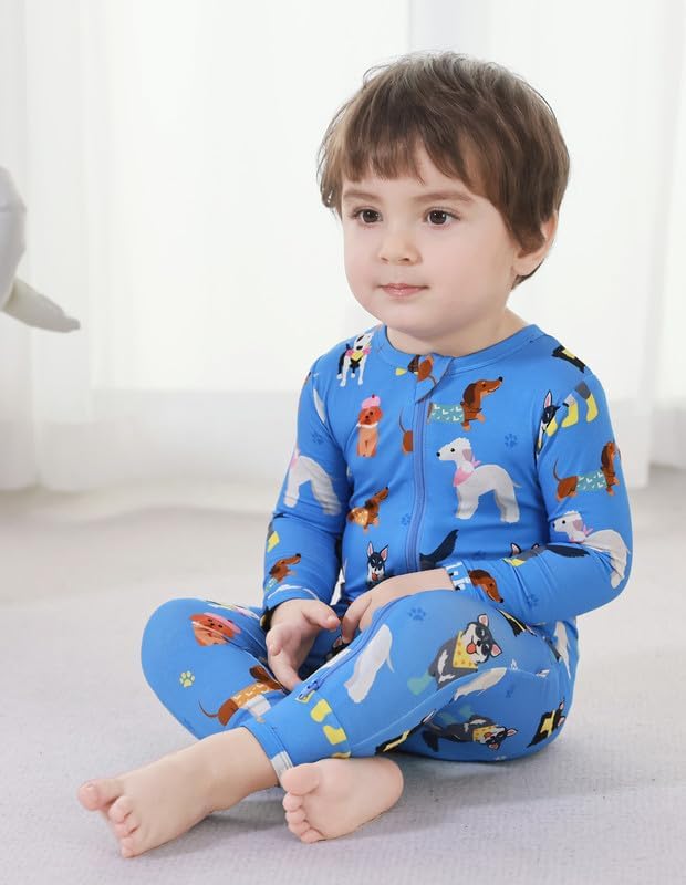 Baby Zippered Rompers Newborn Pajamas Sleepers Long Sleeve Jumpsuits Infant Zipper Romper-Viscose from Bamboo