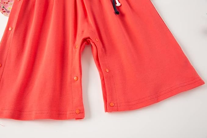 Baby Girl Kimono Romper Japanese Costumes Hakama Coverall Infant Samurai Outfits