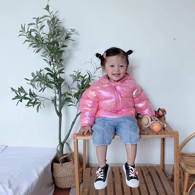 Winter Down Coats for Kids Baby Boys Girls Light Puffer Padded Jacket Bear Hoods Infant Outerwear