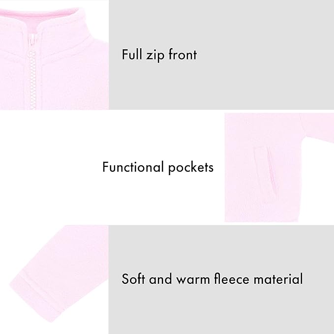 Creative Knitwear College Baby Polar Fleece Jacket-Team Logo, Multiple Colors, for Boys & Girls (12 Mos-8 Yrs)