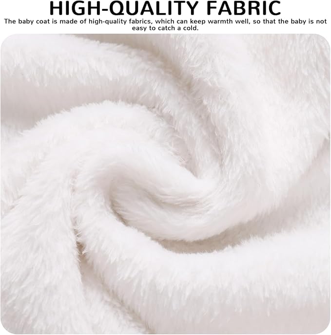 Baby Girl Winter Fleece Coat Toddler Boy Jacket Infant With Hood Warm Outerwear