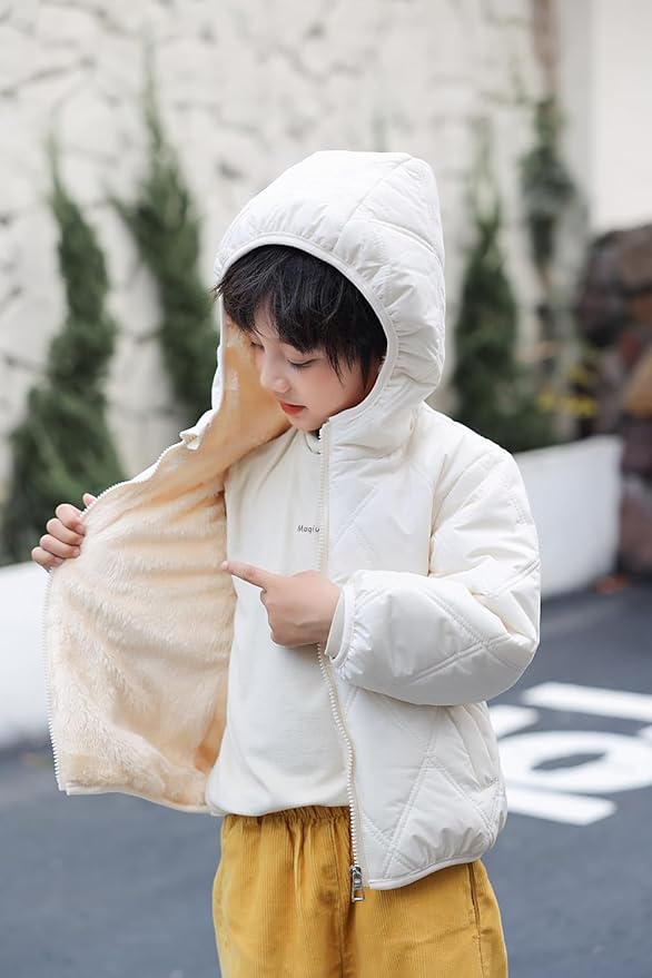 Baby Boys Girls Toddlers Winter Coats Puffer Jacket Hooded Down Snow Jacket Coat Outerwear