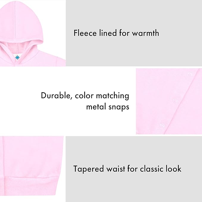 Creative Knitwear College Baby Snap Hooded Jacket - Team Logo, Multiple Colors, for Boys & Girls, (0-24 Months)