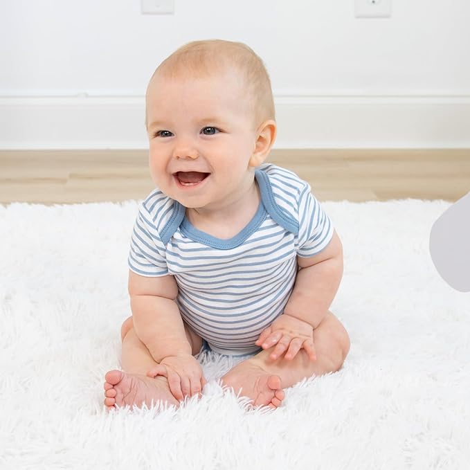 The Peanutshell Baby Boy Bodysuits - Newborn to 24 Months Baby Boy Clothes, 100% Cotton Infant Outfits - Star Stripe