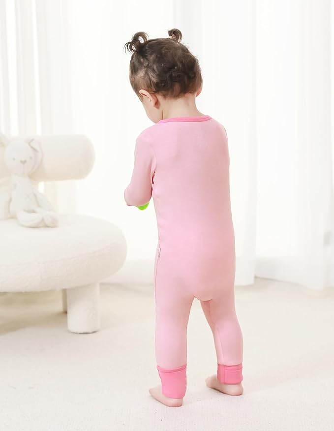 Baby Zippered Rompers Newborn Pajamas Sleepers Long Sleeve Jumpsuits Infant Zipper Romper-Viscose from Bamboo