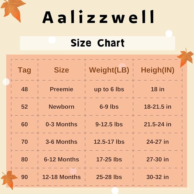 Aalizzwell Newborn Infant Baby Boys Fall Winter Outfit