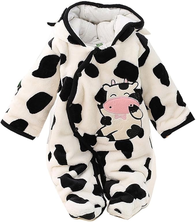 Gaorui Newborn Baby Jumpsuit Outfit Hoody Coat Winter Infant Rompers Toddler Clothing Bodysuit