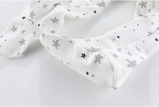 Newborn Baby Boy Girls Clothes 2-Way Zip Footed Cotton Bodysuit 3-Pack Long Sleeve Outfits 0-12Months Baby Pajamas