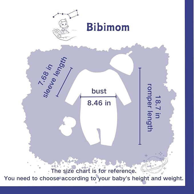 Baby Romper with Baby Mittens & Newborn Hats Footless Long Sleeve Solid Onesie Hi Im New Here