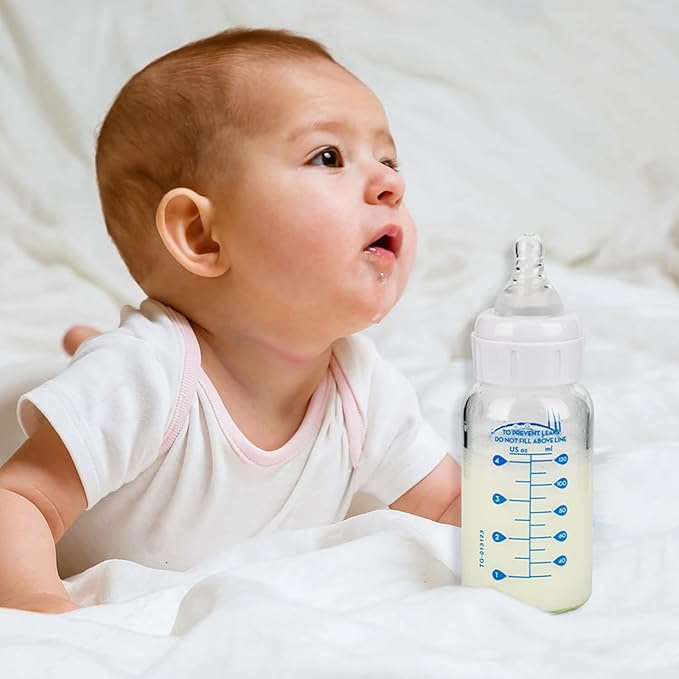 Silicone Nipple for Dr. Brown's Narrow Baby Bottle & Glass Bottles,Level 1 Nipples, Slow Flow, 1m+, 6 Count