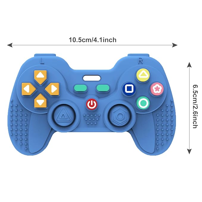 1 Pack Silicone Teethers for Babies 6-12 Months, Teething Toys for Babies 0-6 Months, Remote Teether for Baby, Sensory Toys for Babies,Toddler Infant Girl Boy Gifts