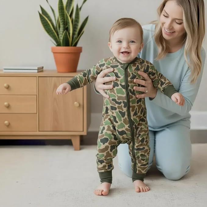 Weiwei Pajamas for Baby Boys & Girls Footies, Viscose from Bamboo Baby Romper, Baby Sleepers, 2-Way Zippy PJs, YKK