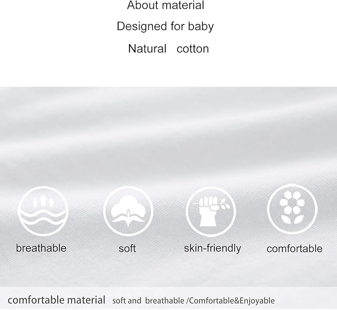 pureborn Baby Romper Bodysuits 2-Pack Unisex Soft Cotton One-Piece Outfit for Infant Boys Girls 0-24 Months