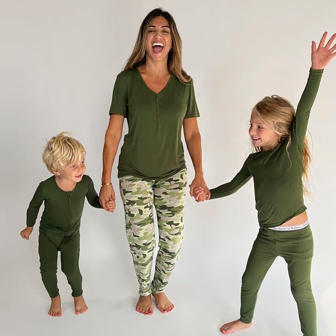 Bellabu Bear Convertible Footies for Baby Boys & Baby Girls, Family Matching Pajamas, Rayon from Bamboo