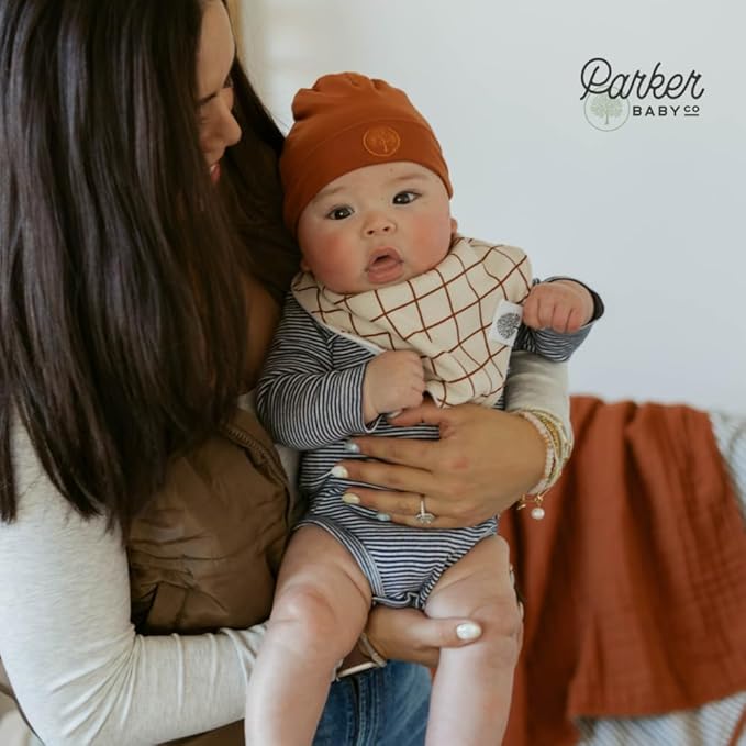 Parker Baby Bandana Drool Bibs 8 Pack Baby Bibs for Boys, Girls, Unisex - Soft & Stylish Teething Bibs for Babies