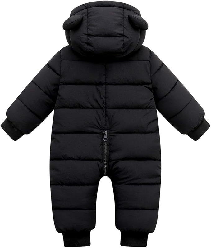 Happy Cherry Baby Snowsuit Winter Coat Warm Hoodie Romper Puffer Jacket