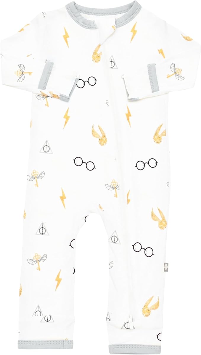 KYTE BABY Unisex Rayon Made From Bamboo Zippered Rompers 0-24 Months