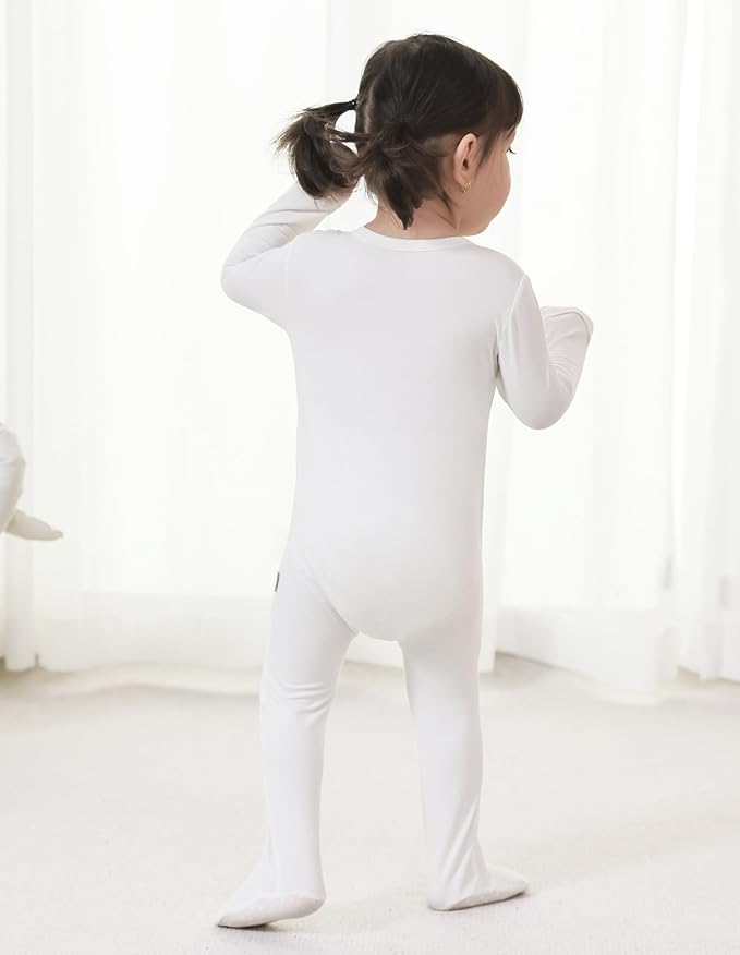 Baby Footie Romper Pajamas Unisex Newborn Infant Pjs Soft Rompers Viscose from Bamboo Sleepwear