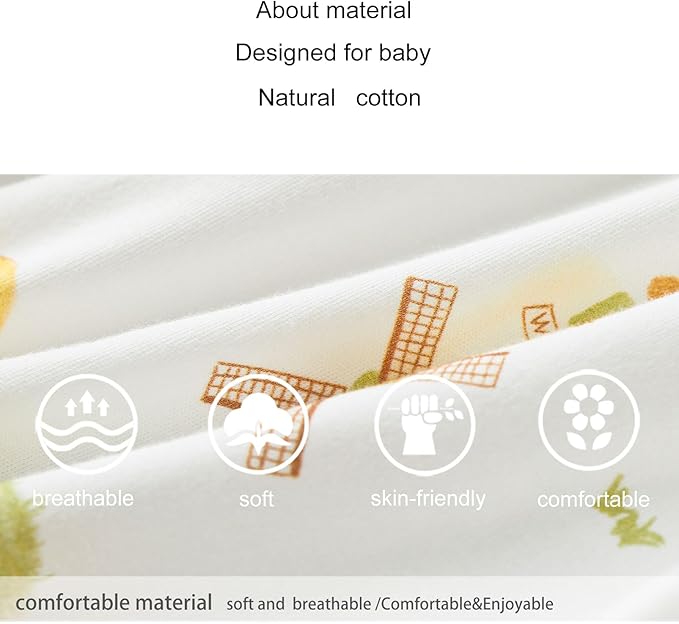 pureborn Baby Girls Boys Bodysuit Super Soft Cotton Romper 0-24 Months