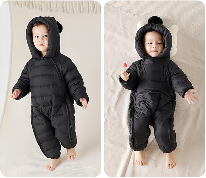 Ohrwurm Baby Cotton Down jackets Snow Wear Hoodie Jumpsuit Winter Double Zip Up Snowsuit