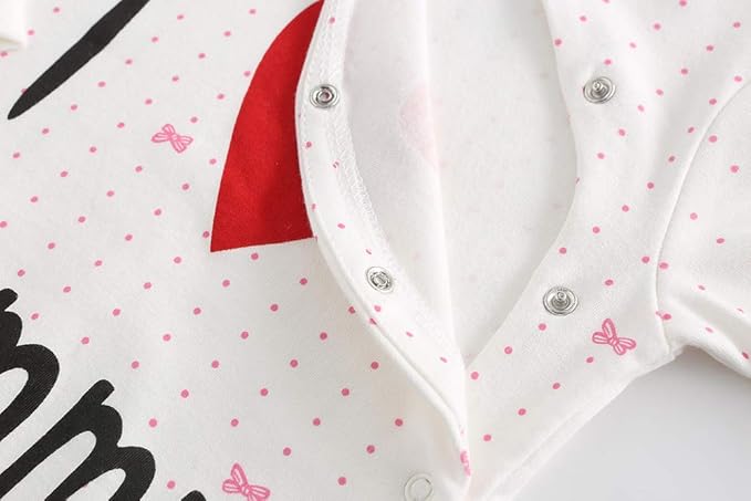 Newborn Baby Boy Girl Organic Cotton Bodysuit Long Sleeve Jumpsuit 3-Pack Outfits Clothes,0-24Months