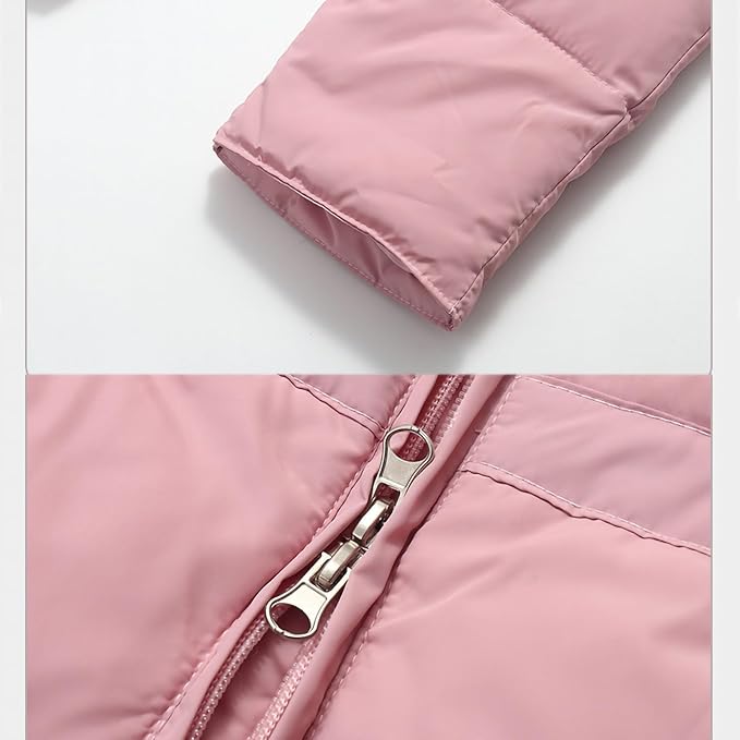 Kids 2 Piece Snowsuit Sets Girls Boys Winter Cute Hooded Puffer Jacket Snow Pants Snowboard Skiing Sets Insulated