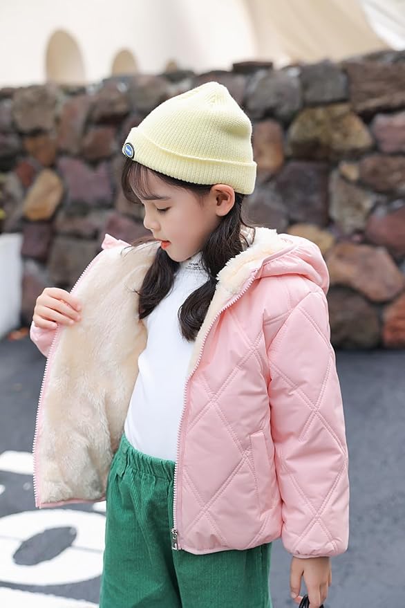 Baby Boys Girls Toddlers Winter Coats Puffer Jacket Hooded Down Snow Jacket Coat Outerwear