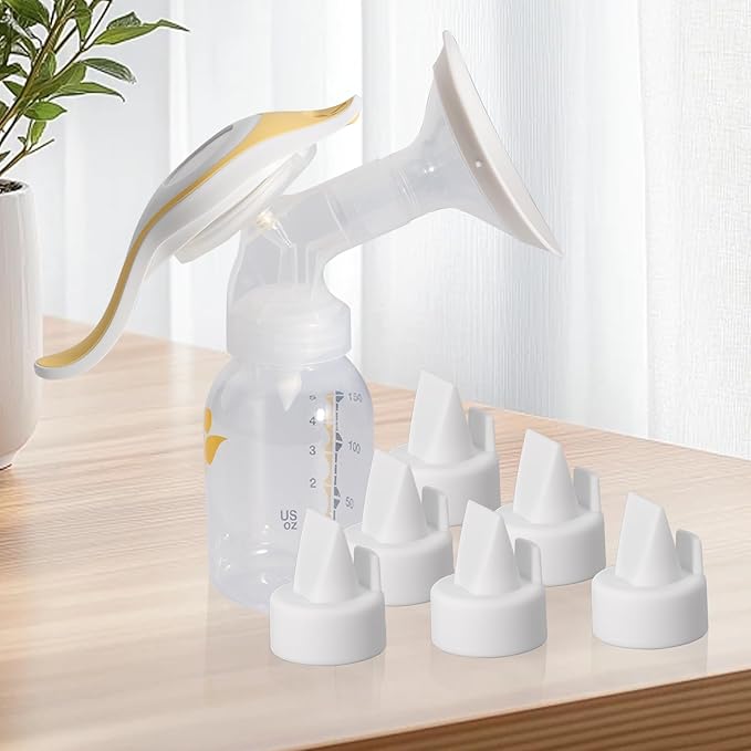 6 PCS Replacement Duckbill Valves Compatible with Medela Symphony Breast Pump, Silicone Pump Parts Accessories, BPA Free, White