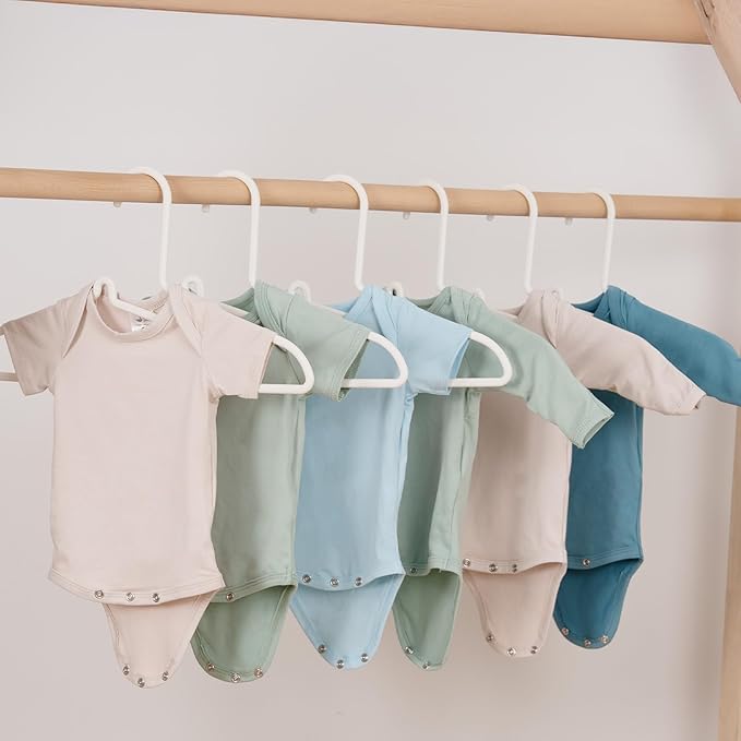 Baby Short Sleeve Onesie Bodysuits (3-Pack), Newborn Bodysuit with Snap Closure for Boys Girls Infants