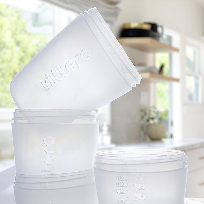 INTTERO Baby Bottles with Built-in Formula Dispenser, Anti-Colic Wide Neck Design for Newborn Feeding and Everyday Baby Essentials, 9 Oz Medium Flow (2 Pack), Deep Magenta