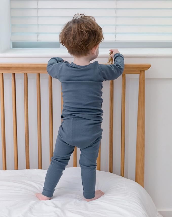 AVAUMA Baby Boys Girls Pajama Set Kids Toddler Snug fit Basic Cotton Sleepwear pjs for Daily