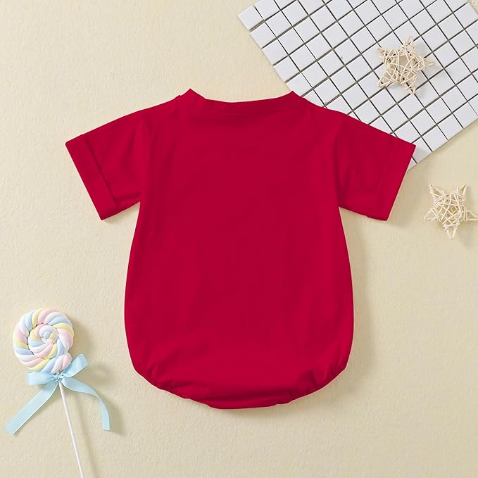 Jimonda Baby Boy Girl Bubble Romper Solid Color Bodysuit Short Sleeve Organic Cotton T-Shirt