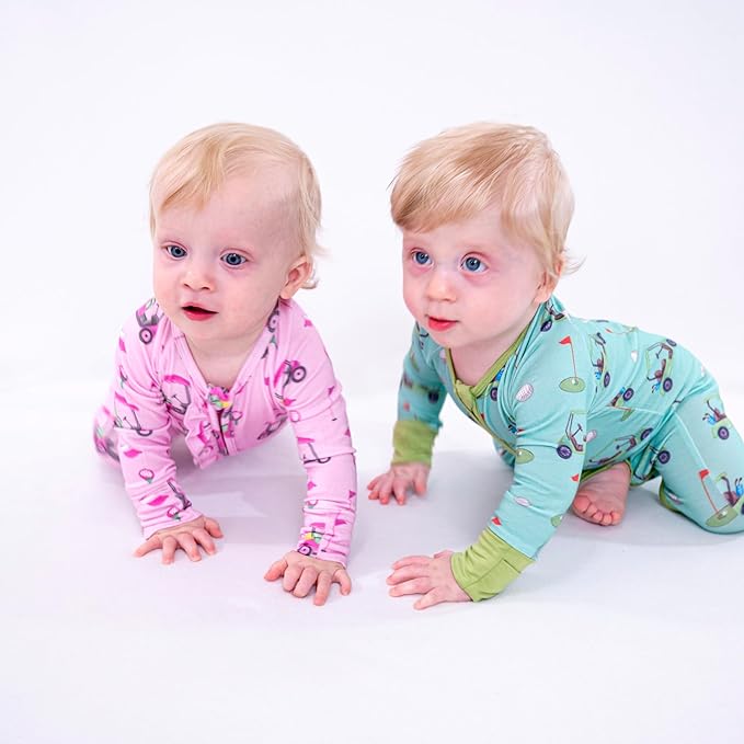 LollyBanks Baby Pajamas, 2-Way Zipper Infant Romper, 95% Viscose Made from Bamboo and 5% Spandex, Baby Sleepers