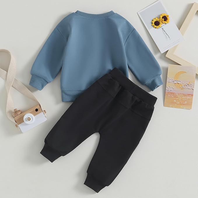 CIYCUIT Toddler Baby Boy Clothes Long Sleeve Sweatshirt Pants Set Fall Winter Outfits