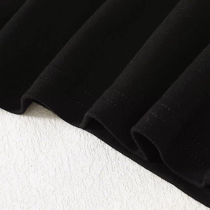 12M-14Y Toddler Baby Girls T Shirt Solid Color Blouse Ruffle Top Cotton Casual Tees Plain Shirt