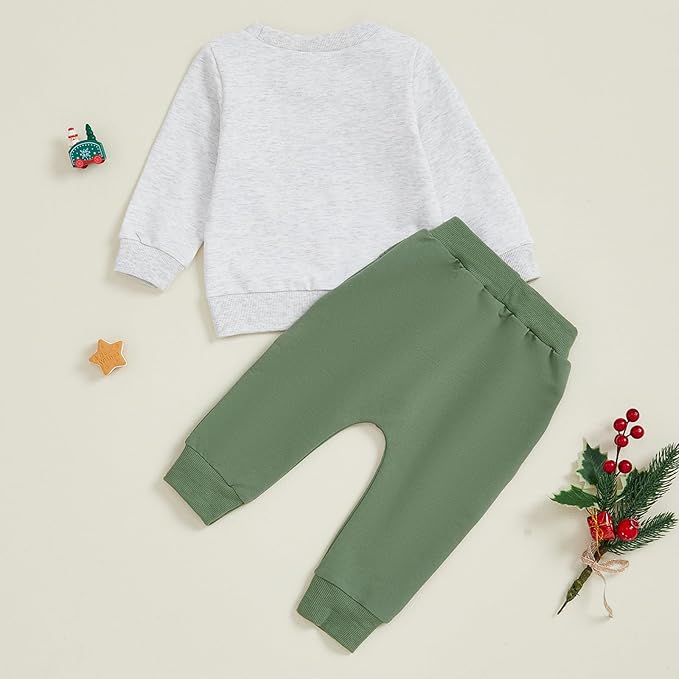 CIYCUIT Toddler Baby Boy Clothes Long Sleeve Sweatshirt Pants Set Fall Winter Outfits