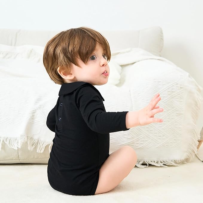 pureborn Baby Boys Girls Bodysuit Super Soft Cotton Romper 0-24 Months