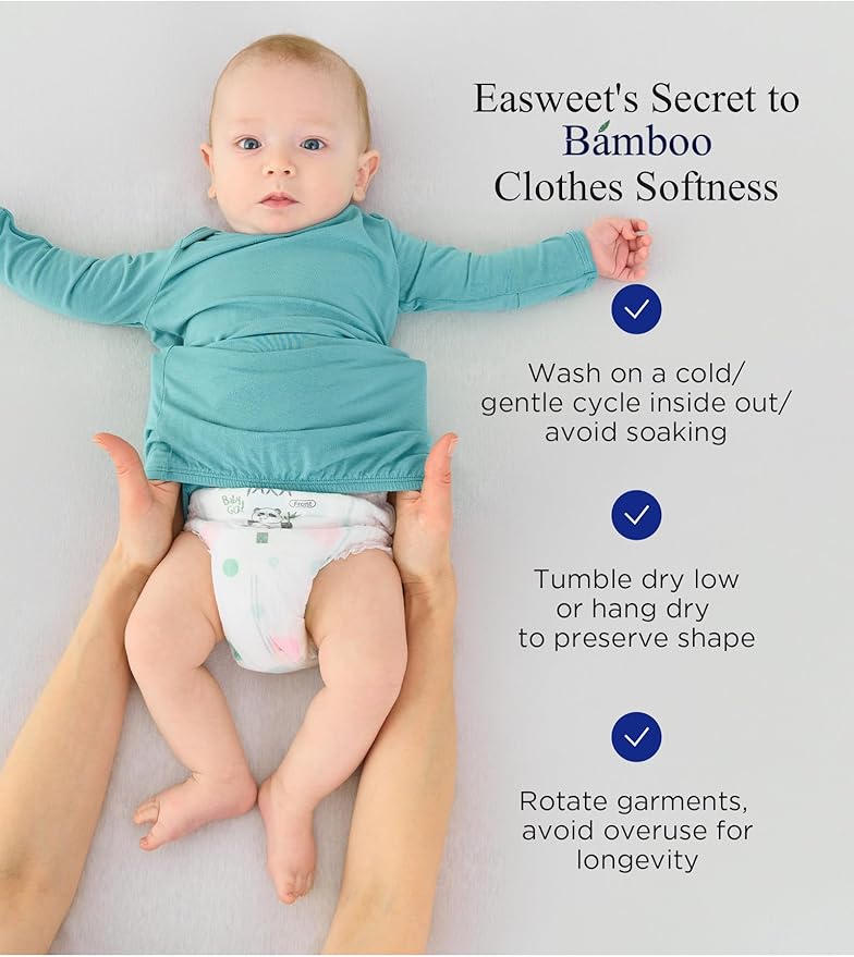 Bamboo Viscose 2-Pack Baby Gowns for Boys and Girls Long Sleeve Infant and Newborn Sleepers