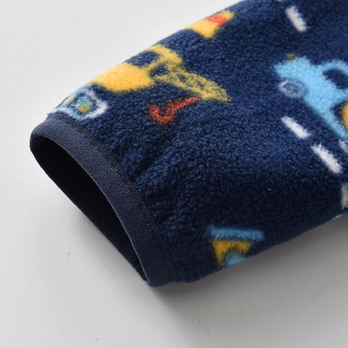 Toddler Fleece Jacket Kids Lightweight Outerwear Boys Girls Long Sleeve Fall Spring Coat 2-12 Years