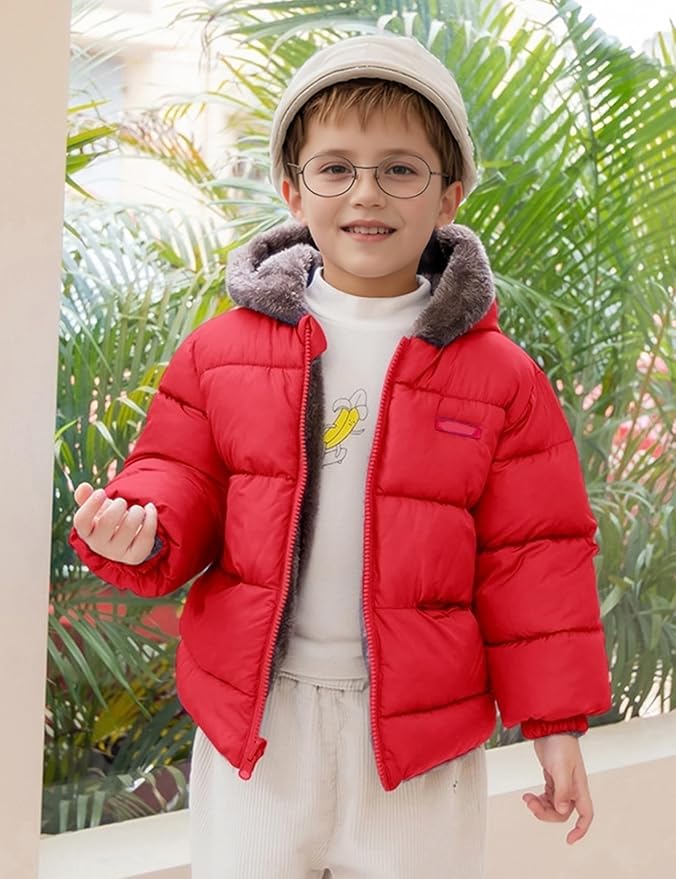 Arssm Baby Boys Girls Winter Fleece Coat Toddler Kids Warm Cute Bear Ear Hooded Jacket