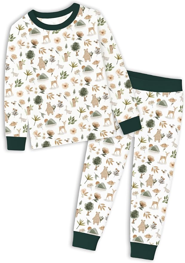 ITSY BITSY BOUTIQUE Viscose Bamboo Baby Pajamas - Boys and Girls Footie Sleeper Convertible 2-Way Zipper Sleeper